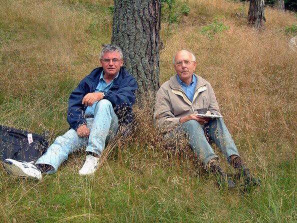 Dr. Hans-Günter Cnotka (rechts) und Heinz Radde in Varzin 2002