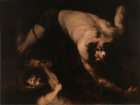 Ixion enchainé dans le Tartare (1632) de José Ribera, Musée du Prado Madrid Espagne 