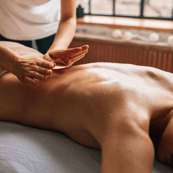 Nackenmassage und Anti Stress Gesundheit Wirkung