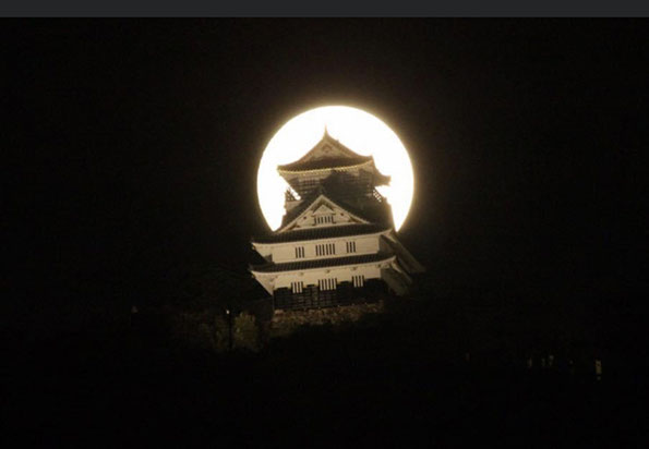 岐阜　城　観光　自然　緑　豊　山　山林　稲葉山　金華山　鵜飼　長良川　清流　自然の恵み　織田　信長　齊藤道三　天下　山城　名月　満月　十五夜　