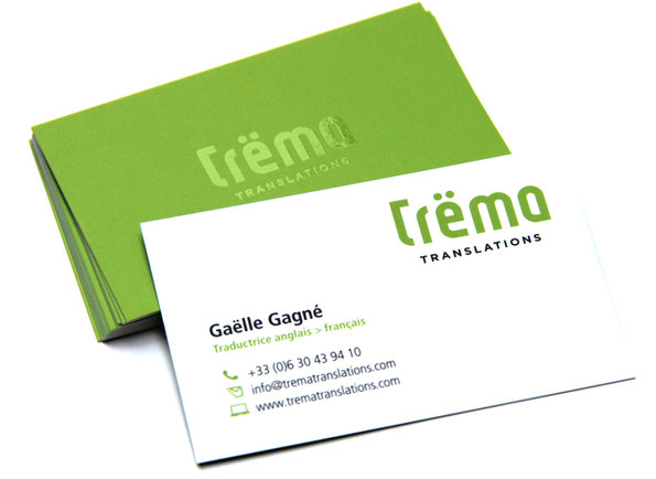 Nouvelles cartes de visite