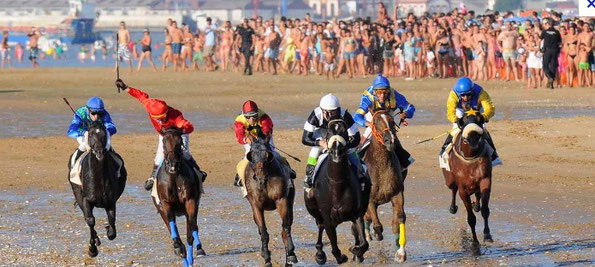 Carrera de caballos en sanlucar de barrameda