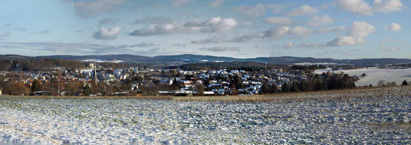 Panorama über Lengenfeld, 06.01.2022