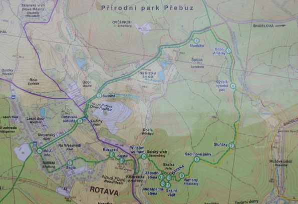 Karte zur Wanderung "Zur Rothauer Basaltorgel", 23.10.2023