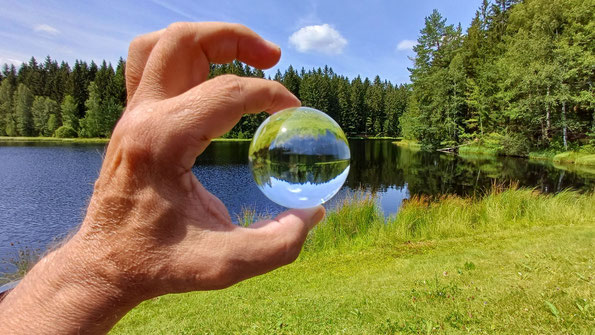den Vogtlandsee mal anders gesehen! (Foto W. Roth, 25.07.2024)