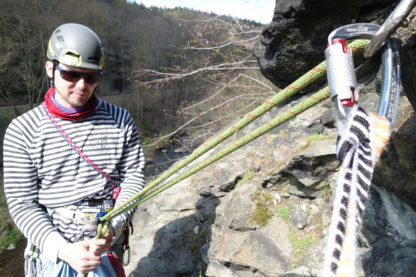 Sonntagsklettern im Klettergebiet Steinicht, 07.04.2019