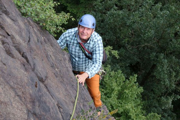 Mittwochsklettern an der Septemberwand im Elstertal, 28.07.2021