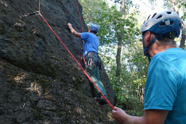 Feierabendklettern am Zwerg im Steinicht, 05.08.2020