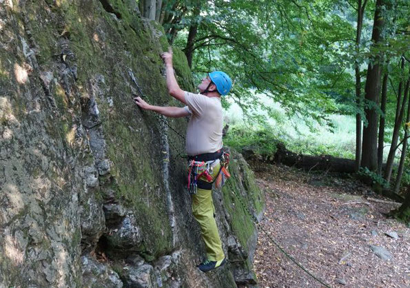 Mittwochsklettern an der Schafswand im Steinicht, 24.08.2022