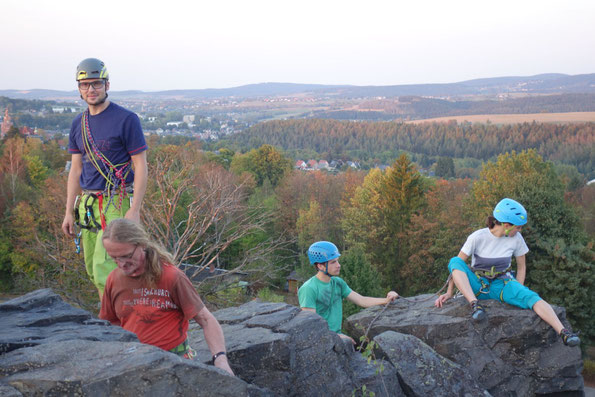 Mittwochstraining am Lochstein in Falkenstein, 19.09.2018