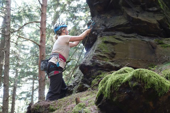 Dienstagsklettern am Kuhstall im Holzbachtal, 18.06.2019