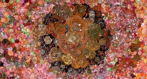 peinture de roses