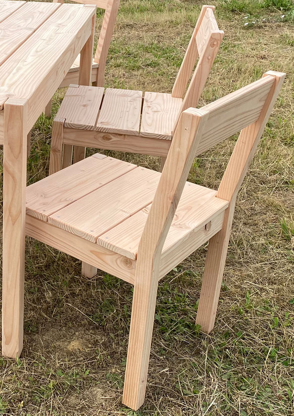 fauteuil  bois jardin