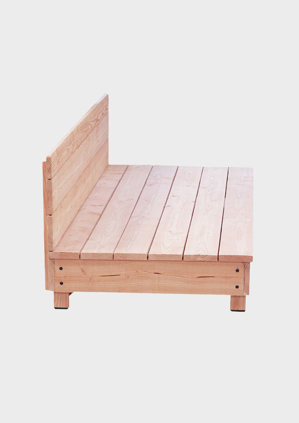 banquette bois douglas made in france