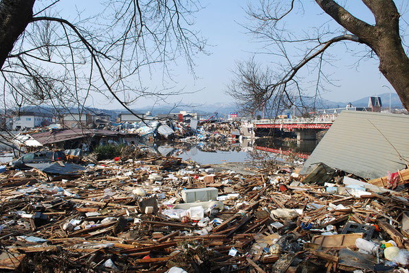 津波による被害（写真：気仙沼市）