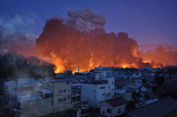 火災による被害（写真：気仙沼市）