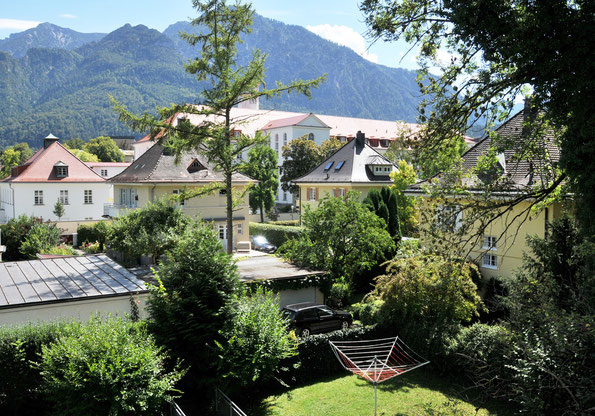 Blick vom Sonnenbalkon einer Ferienwohnung in Bad Reichenhall