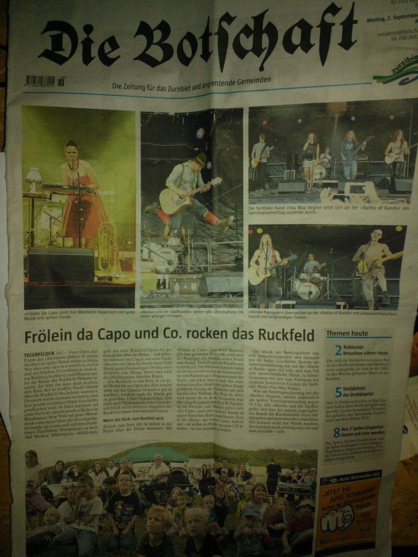 Botschaft zum Battle of the Bands