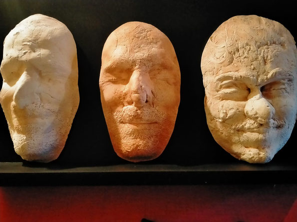 Les visages de Thann-Cernay, moulages en plâtre 