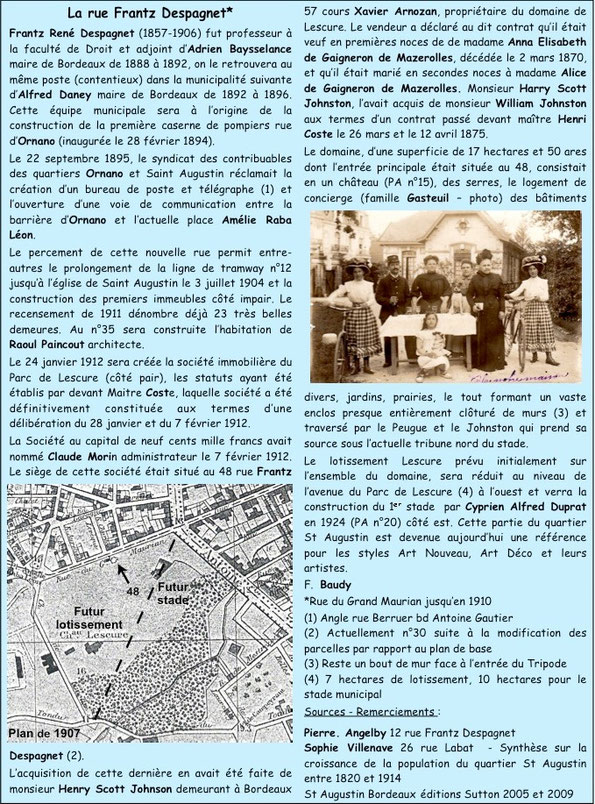 Rue Frantz Despagnet à Bordeaux