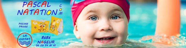 Bébé nageur à La Ciotat avec Pascal Natation en piscine privée