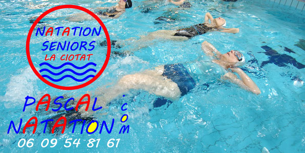 Séance de natation pour les seniors à La Ciotat Piscine Pascal Natation