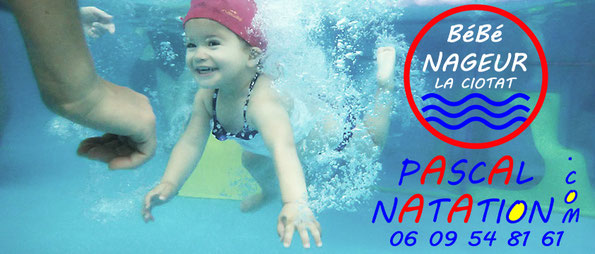 Bébé nageur à La Ciotat en Piscine privée avec Pascal Natation