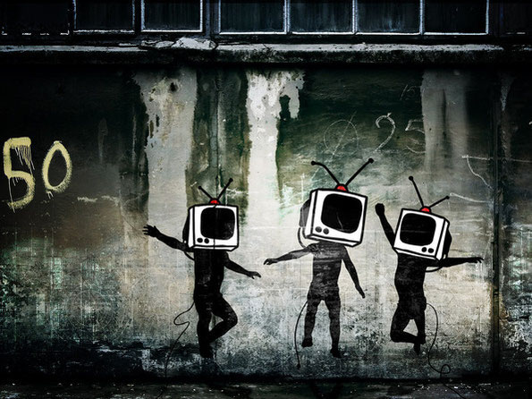 Las satíricas obras urbanas de Banksy