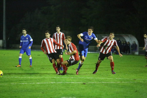 El amistoso contra el Athletic confirmó el potencial del Laudio. Foto: El Correo.