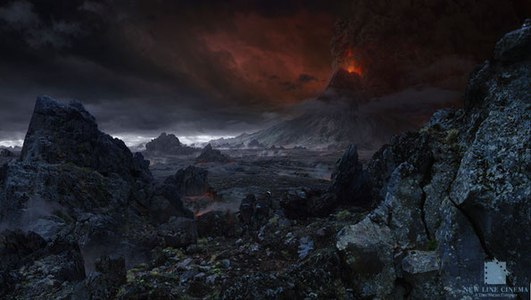 Mordor, tal y como lo imaginaron los guionistas cinematográficos de Hollywood