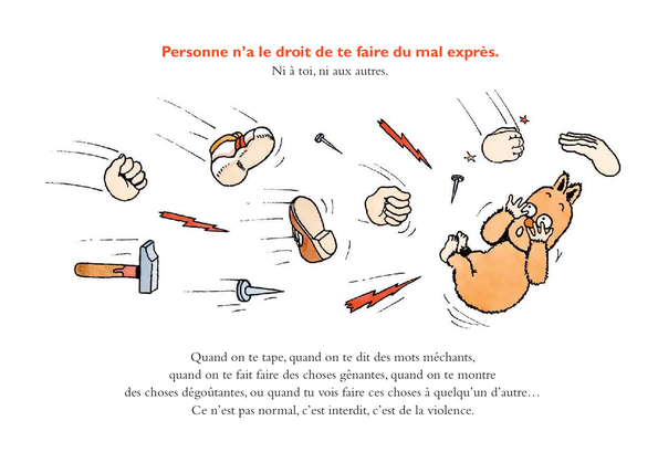 Quand on te fait du mal. Violences aux enfants. Album Claude Ponti gratuit. VEO. Droits de l'enfant. Victomologie. Traumatismes. Emotions. PDF gratuit. Informations sur les violences et leurs conséquences. CPS. Psychologie.