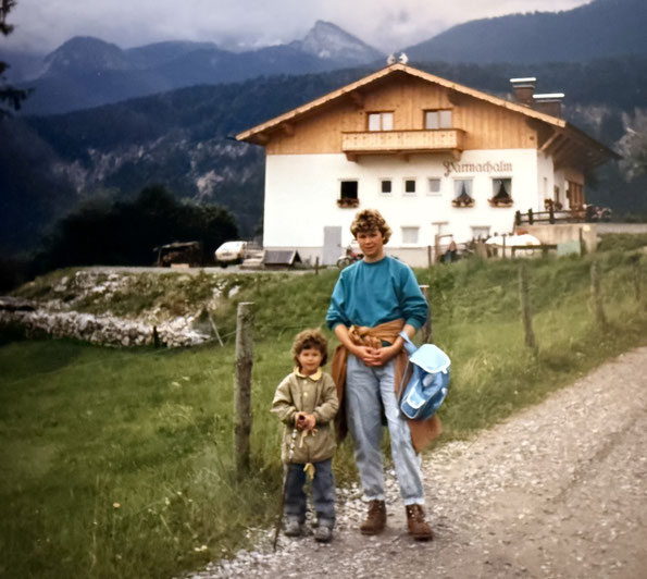 Myriam vom Outdoor-Blog Puls der Freiheit, bei ihren ersten Schritten in den Bergen.