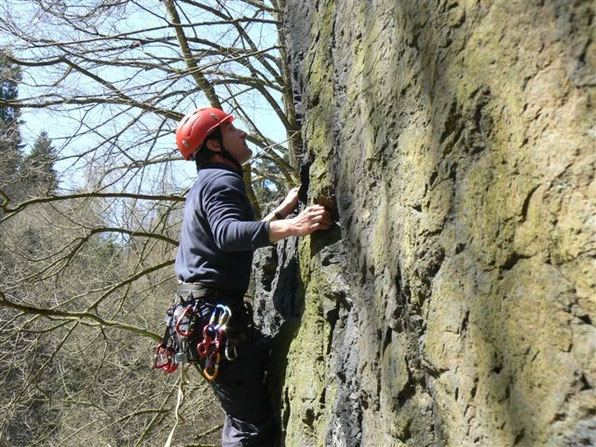 Fortgeschrittenenkurs Felsklettern im Steinicht