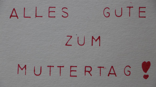 Alles gute zum Muttertag