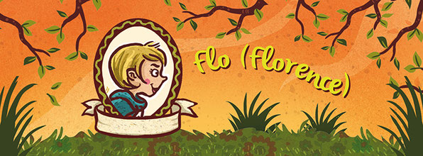 Die Hauptdarstellerin "Flo" aus dem Buch "Club der Heldinnen"