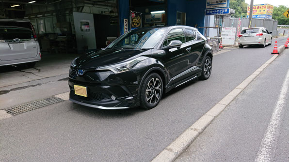 TOYOTA　C-HR　クォーツガラスコーティング施工　0012