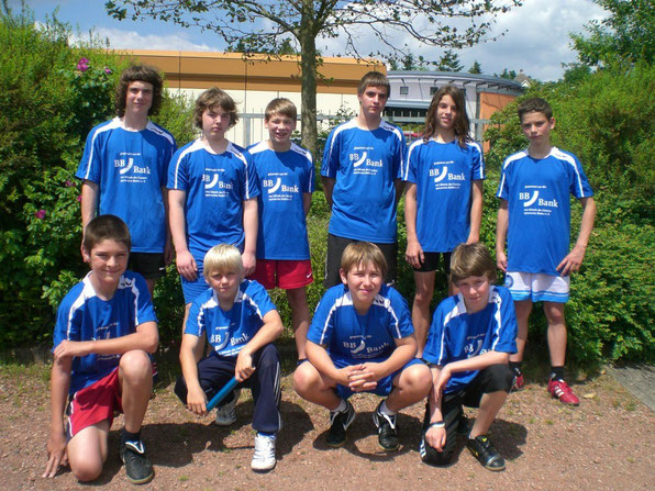 Leichtathletikmannschaft WK IV der Realschule plus