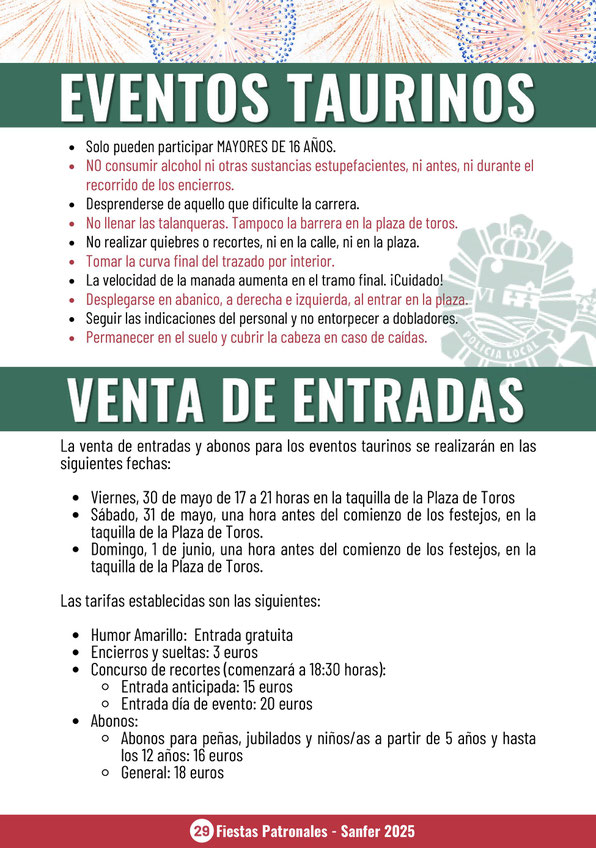 Fiestas de San Fernando de Henares Mercado Goyesco Programa