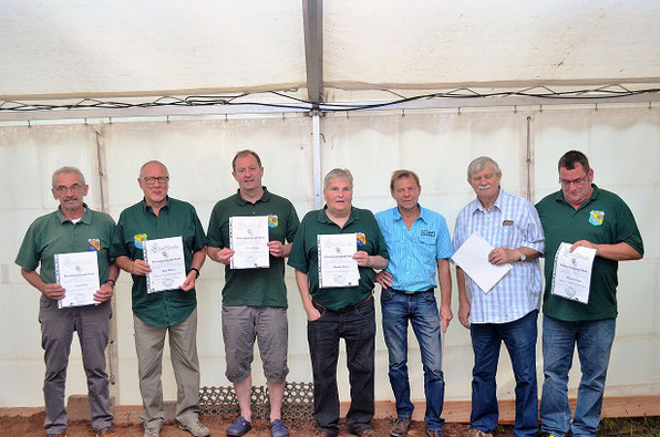 Klaus Dörr, Edgar Maurer, Achim Rauber, Reinhold Backes, Michael Schön, Kuno Kuno Horras und Michael Schnur