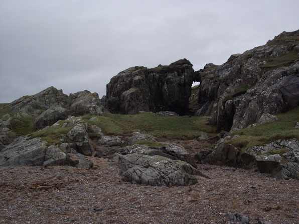 beach and rocks, Isle of Islay, Inner Hebrides, Scotland.