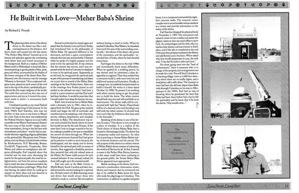 Love Street Lamp Post - 1997. Reprinted from the above article in the White Horse Journal.
