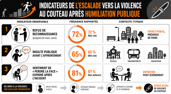 Escalade vers la violence au couteau