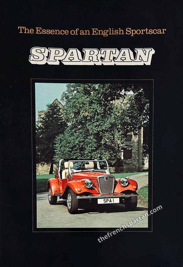 The Essence of an English Sportscar - SPARTAN -  1983 Spartan Car Compagny sales brochure