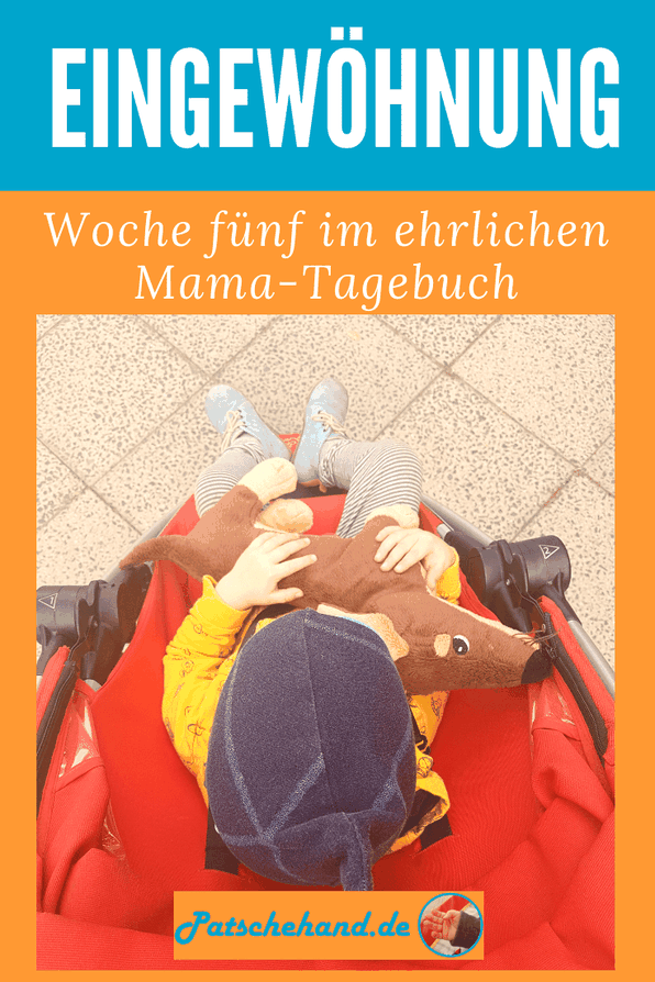 Grafik für Pinterest oder zum Teilen rund um die ersten erfolgreichen Trennungen während der Kita-Eingewöhnung auf Mama-Blog Patschehand.de.