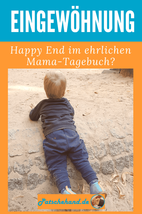 Grafik für Pinterest oder zum Teilen rund um die erste Zeit in der Kita auf Mama-Blog Patschehand.de.