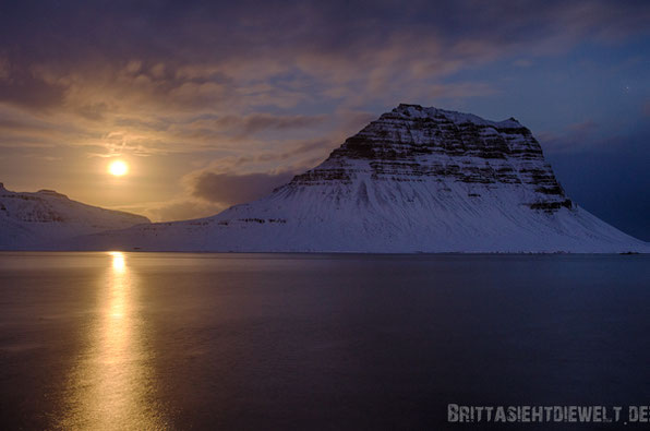 Kirkjifell,mond,himmel,grundarfjördur,fjord,light,moonlight,mystisch,iceland