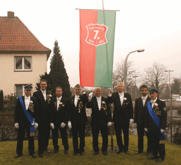 V.l.n.r.: Leutnant T. Angermann, Feldwebel D. Thomanek, Schütze U. Nolting, Gefreiter U. Mischnick, Unteroffizier V. Sölter, Unteroffizier K. Lammers, Unteroffizier J. Kretzschmar, Rottführer W. Dittrich