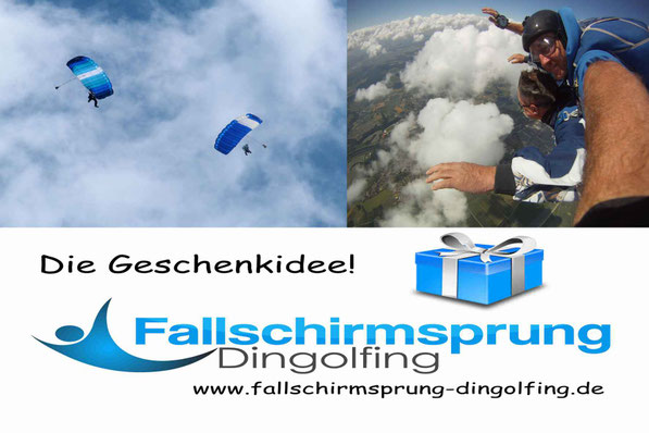 Fallschirmspringen Niederbayern mit Fallschirmsprung-dingolfing. Ein Tandemsprung über Bayern erleben Sie mit Edi Engl aus Amberg in der Oberpfalz. Fallschirmspringen bei Landshut, München und Deggendorf.