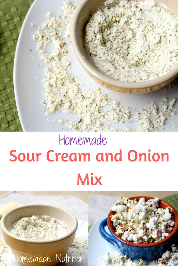 Easy gluten free sour cream and onion mix recipe! Way tastier and healthier version than store-bought!