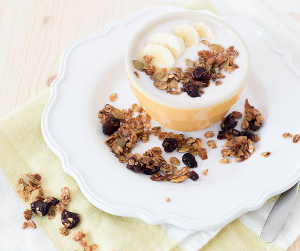 There are just two steps to making this easy homemade granola!